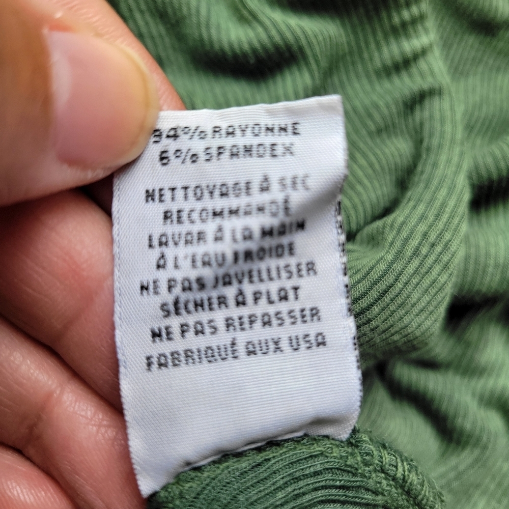 Michael Lauren Green Crisscross Top - Picture 16 of 16
